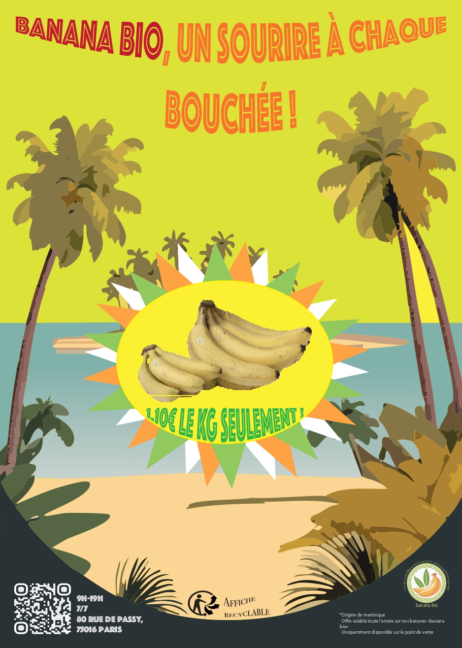 Affiche promo banane